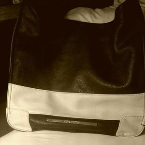 steve madden  black/white tote